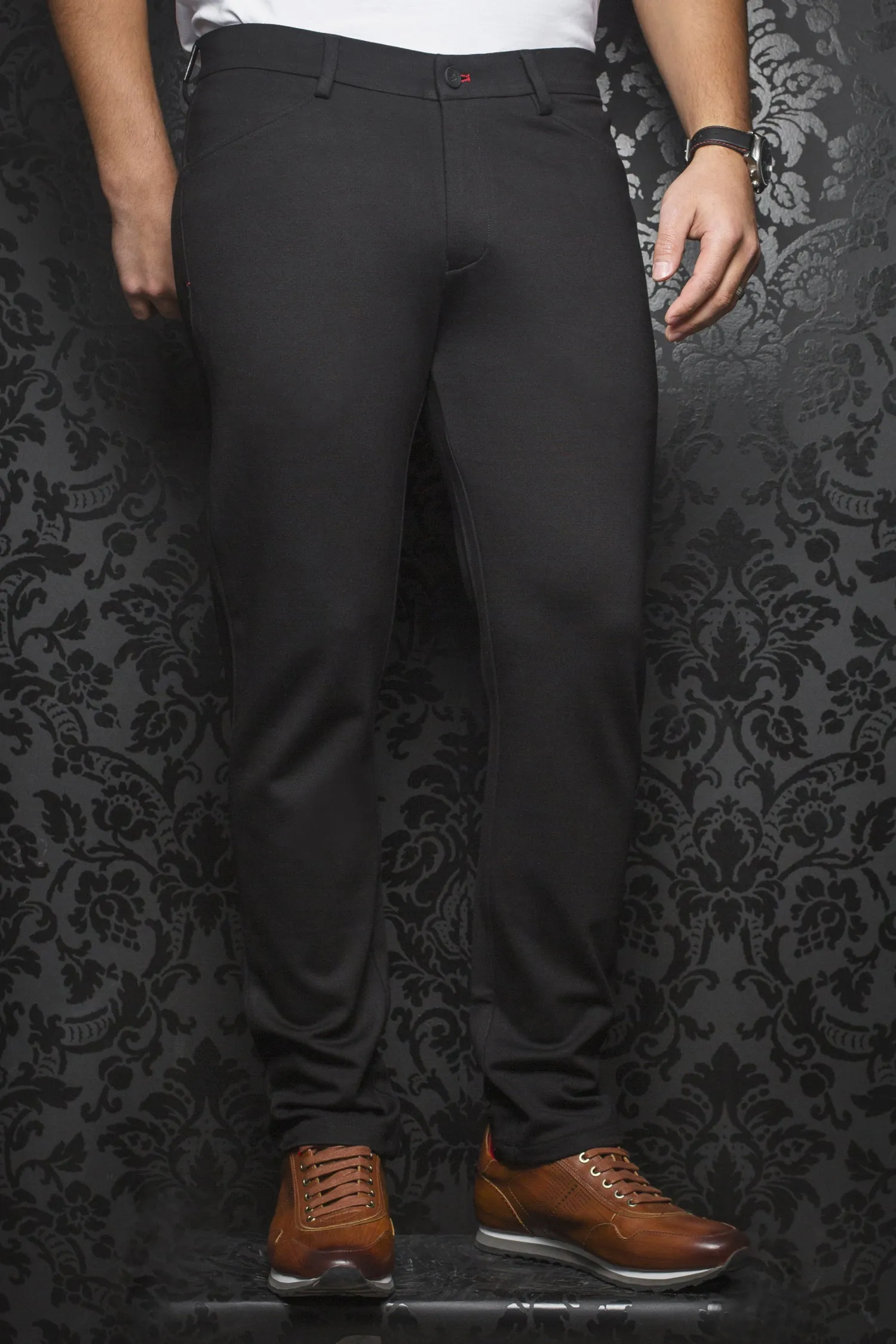 Au Noir Dressy Stretch Pant |Magnum Black