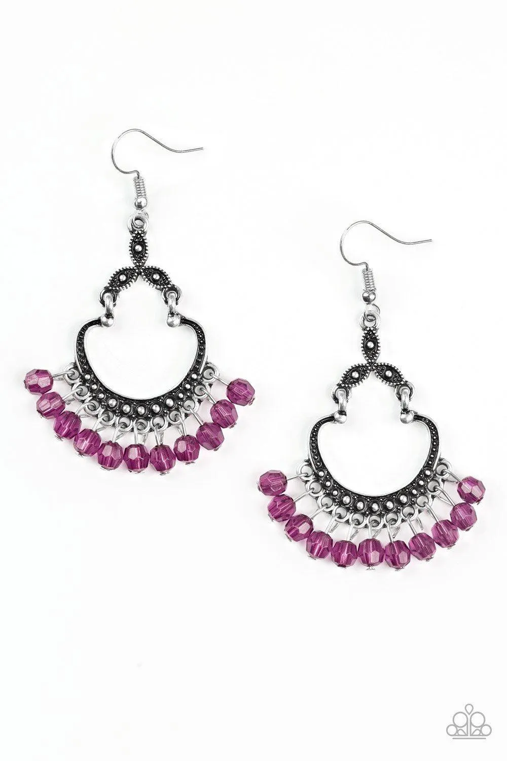 Babe Alert Purple Earrings - Paparazzi Accessories