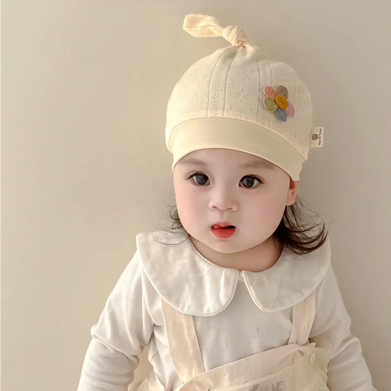 Baby Girls Boys Solid Color Flower Accessories Hats Wholesale 240111126