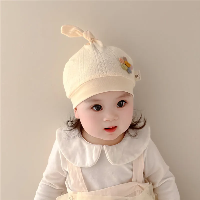 Baby Girls Boys Solid Color Flower Accessories Hats Wholesale 240111126