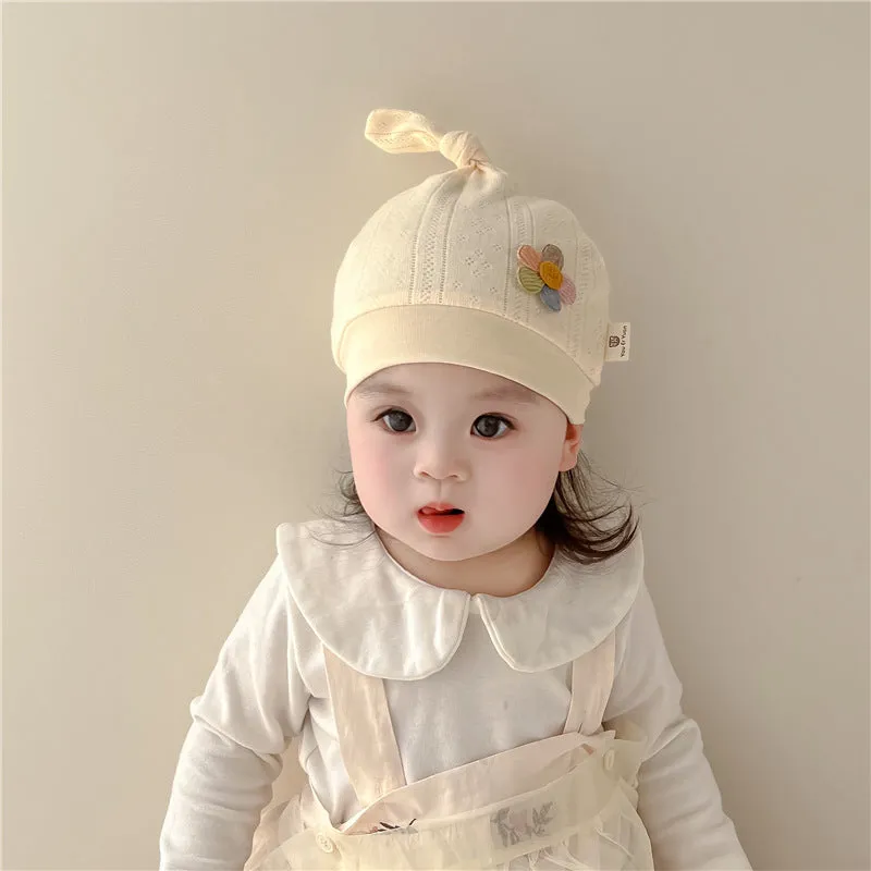 Baby Girls Boys Solid Color Flower Accessories Hats Wholesale 240111126