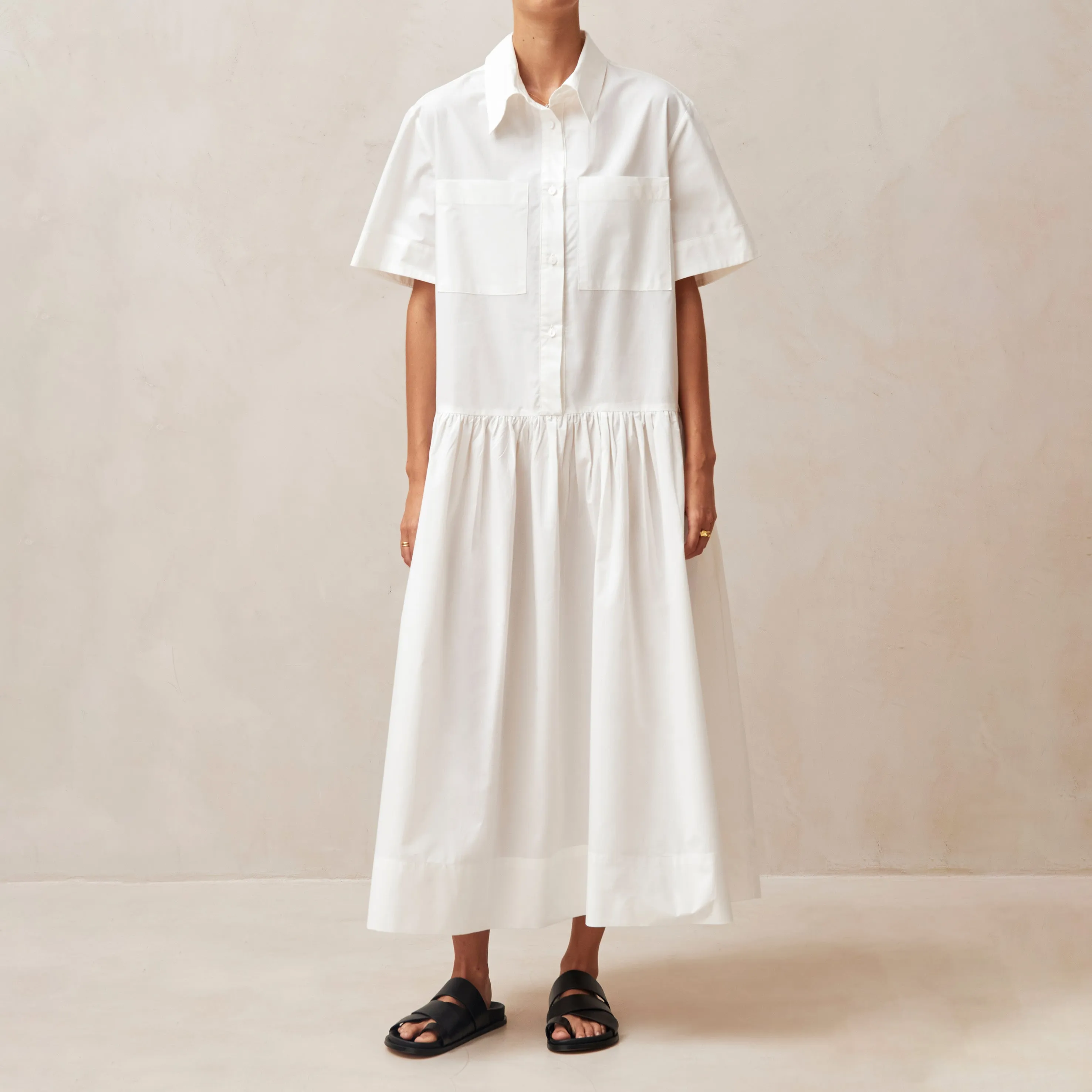 Bay White Midi Dress