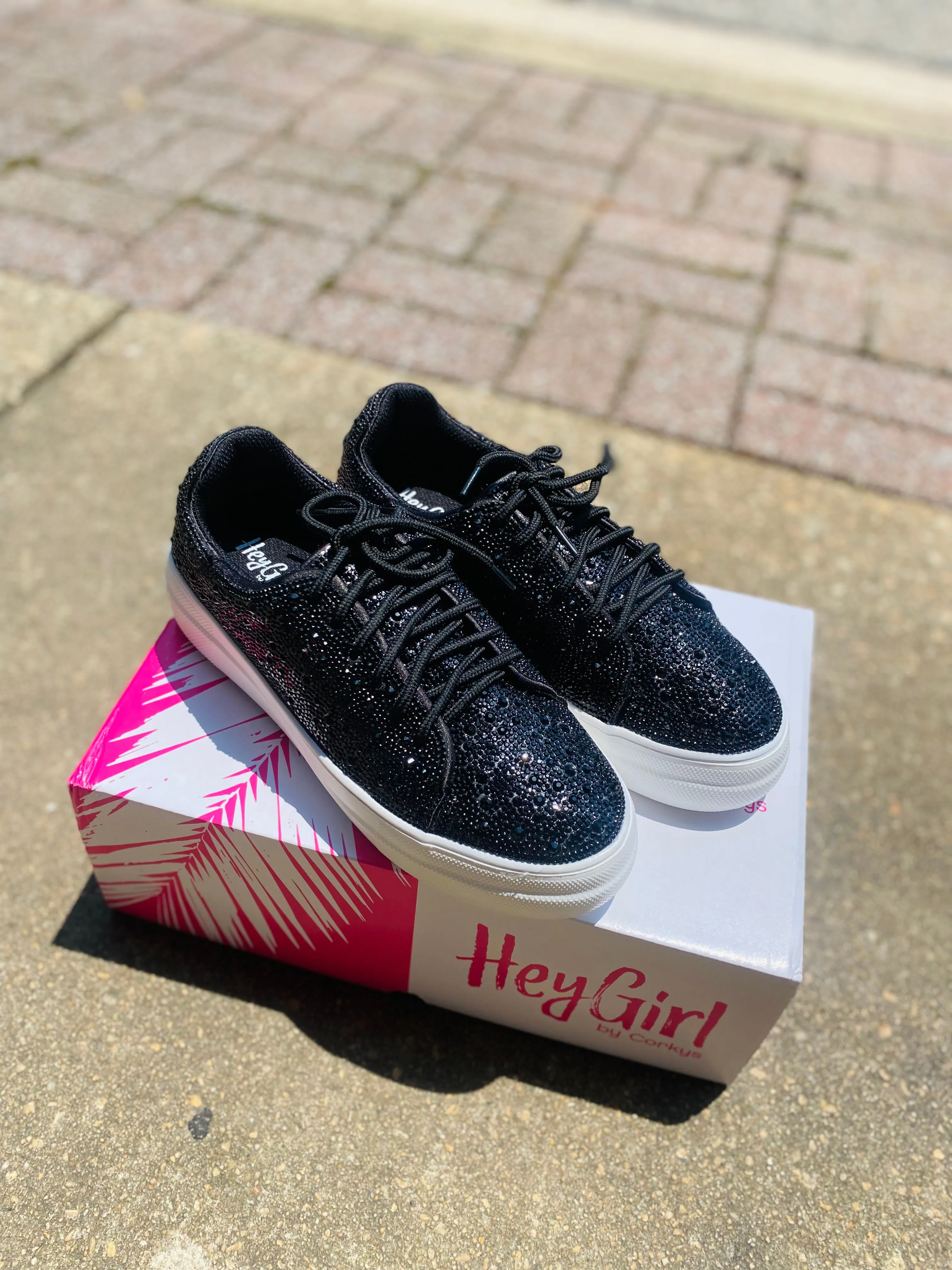 Bedazzled Tennis-Black