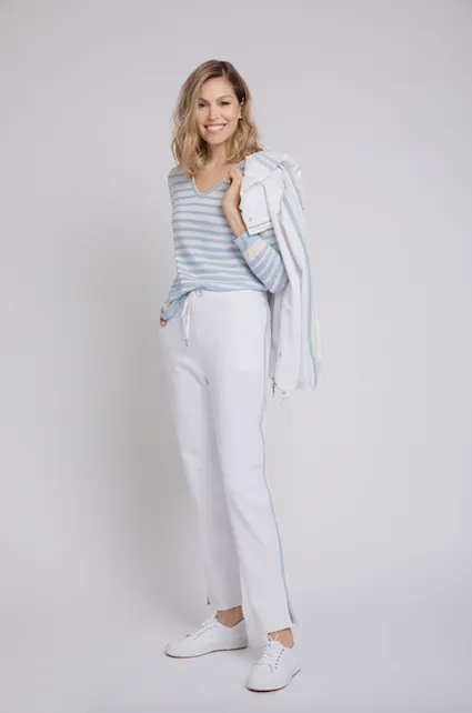 Bylyse Jersey Pant with Side Stripe