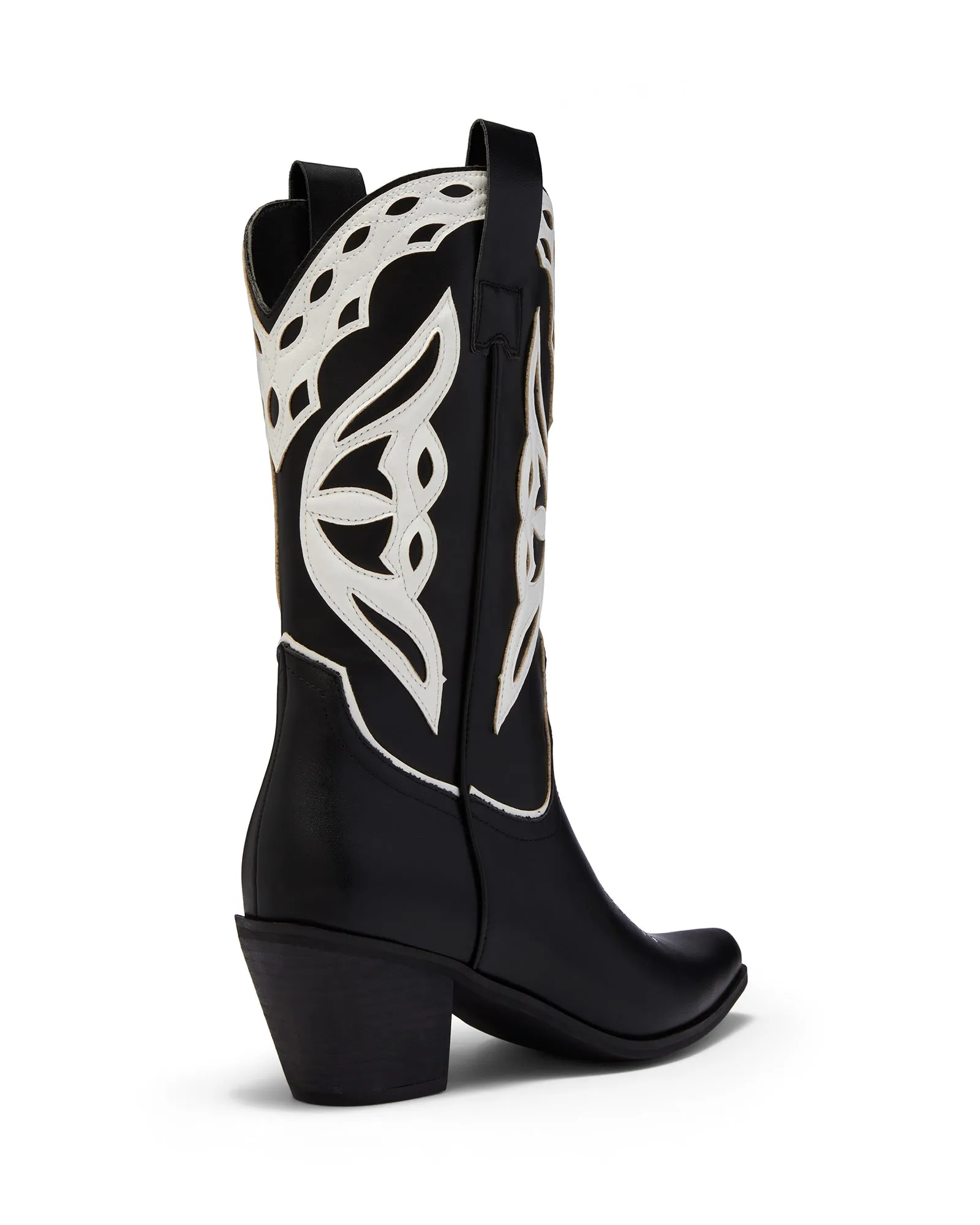 Chicago Cowboy Boot Black/White