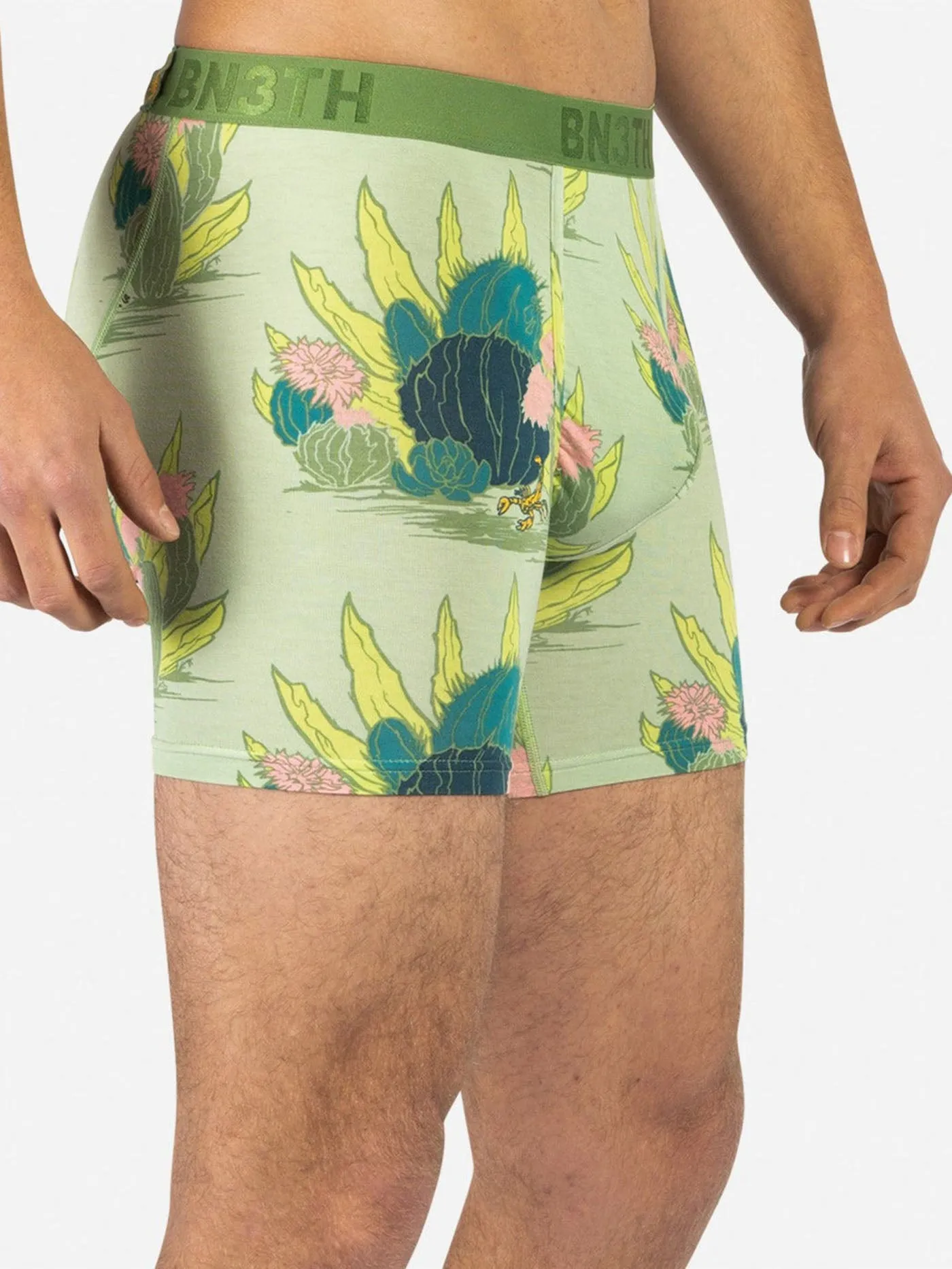 Classic Print Cactus Floral Fair Green Boxer