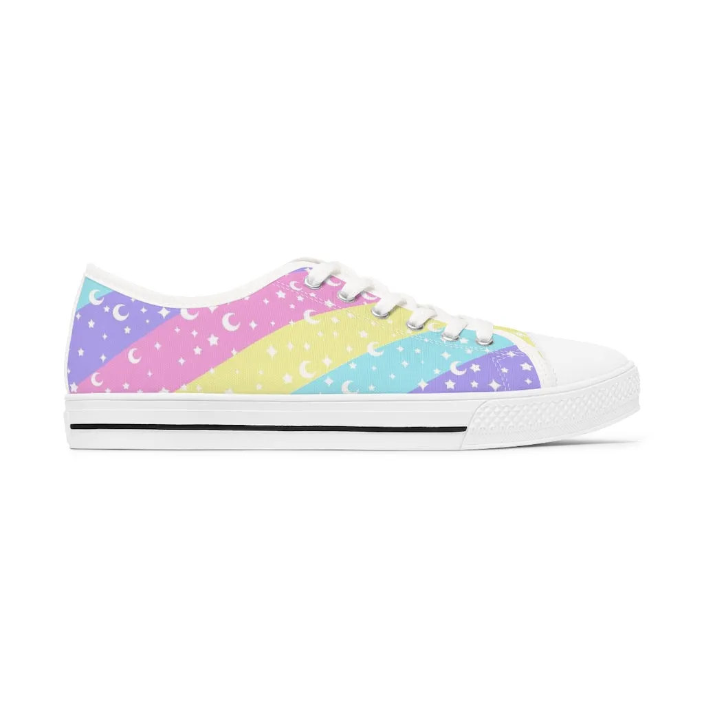 Cosmic Rainbow Women's Low Top Sneakers