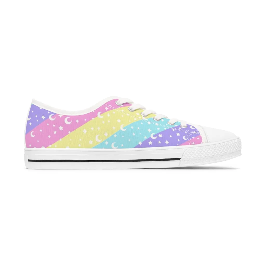 Cosmic Rainbow Women's Low Top Sneakers