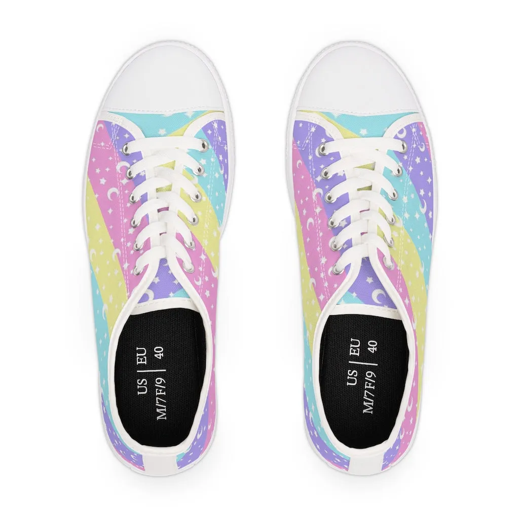 Cosmic Rainbow Women's Low Top Sneakers