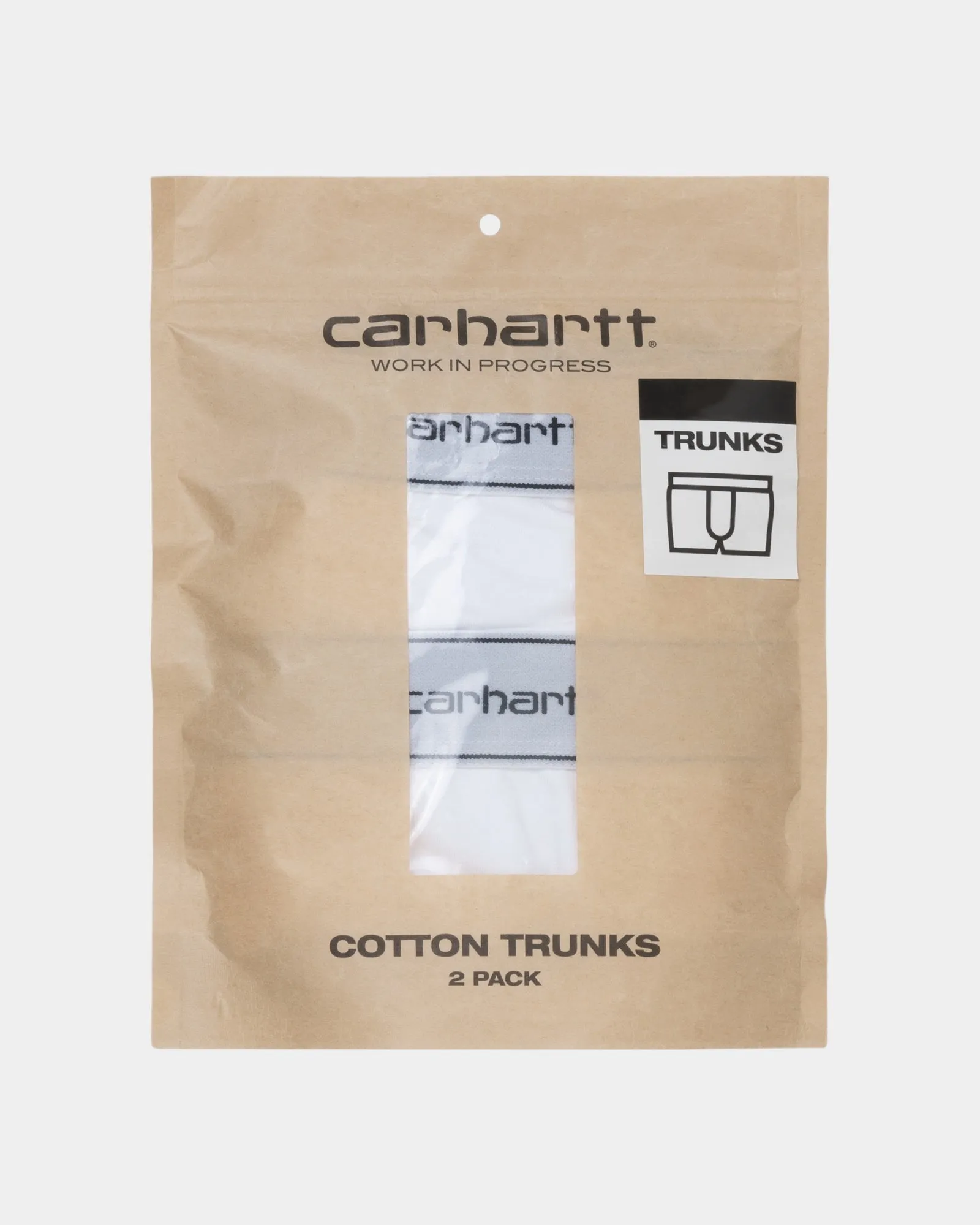 Cotton Trunks (2 Pack) | White   White