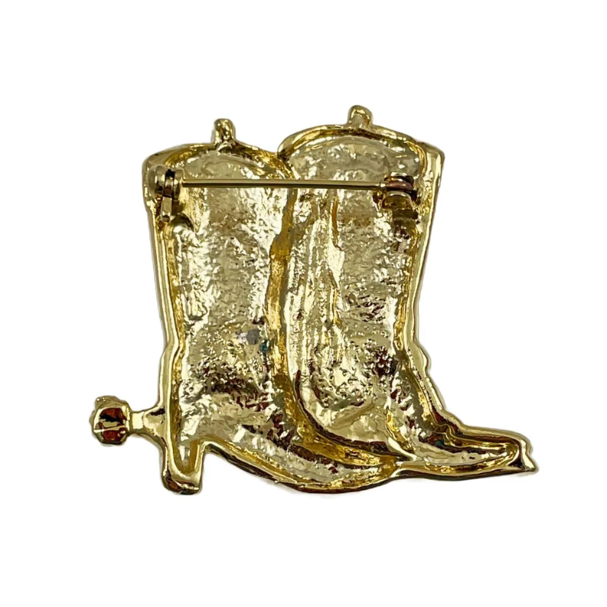 Cowboy Boots Brooch Vintage