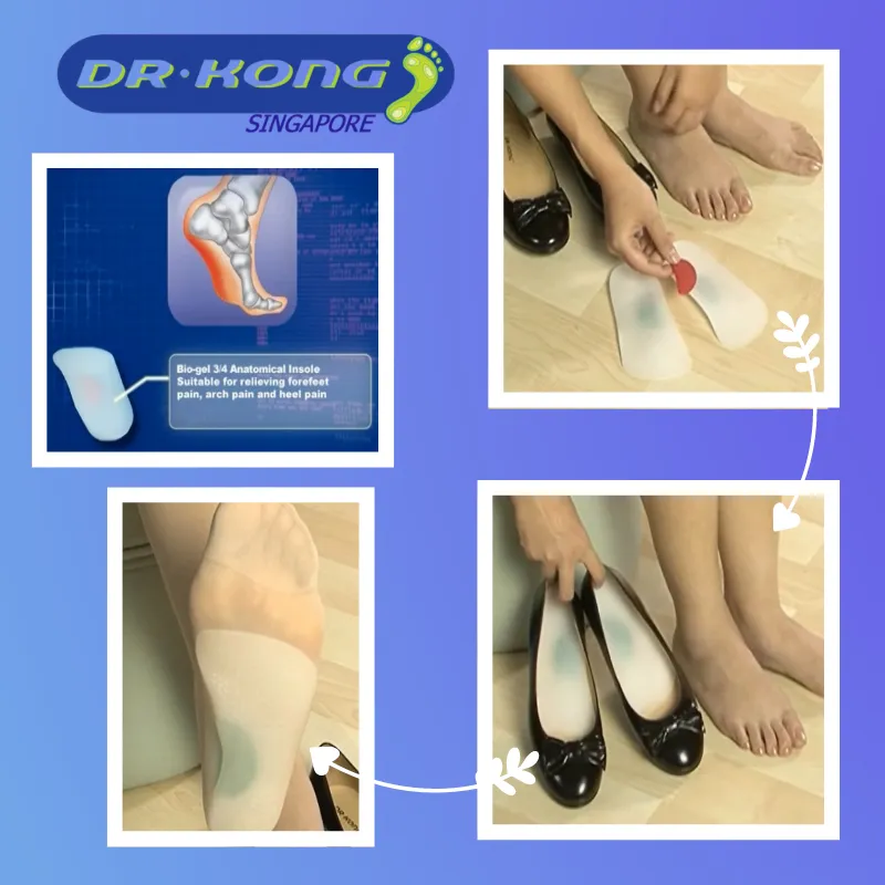 DR.KONG BIO-GEL 3/4 ANATOMIC INSOLES DK-DKA41 - FOOT CARE ACCESSORIES(RP : $33.90)