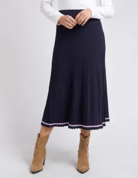 Elm Tammy Knit Skirt - Dark Sapphire