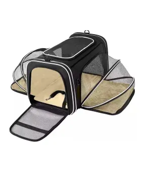 Expandable Foldable Dogs And Cats Carrier Travel Bag