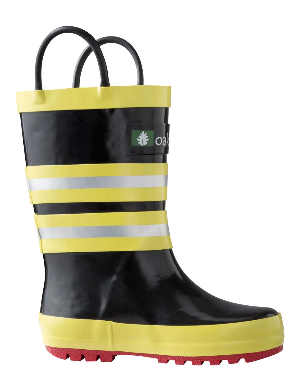 Fireman Rescue Loop Handle Rubber Rain Boots