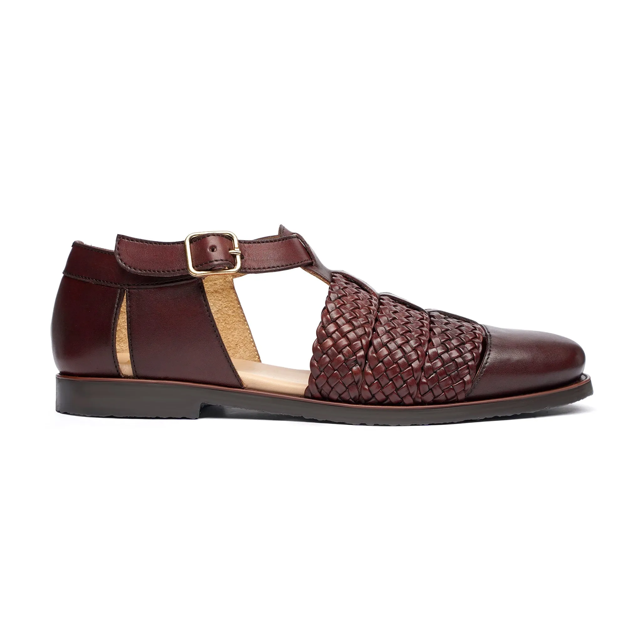 Gladiator - Men's Oxblood Calf Leather Sandal