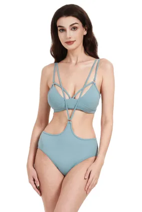 Hamade Activewear Strappy Top - Light Blue