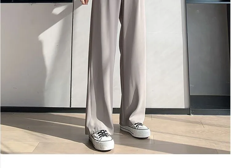 High-Waist Wide-Leg Dress Pants dd24