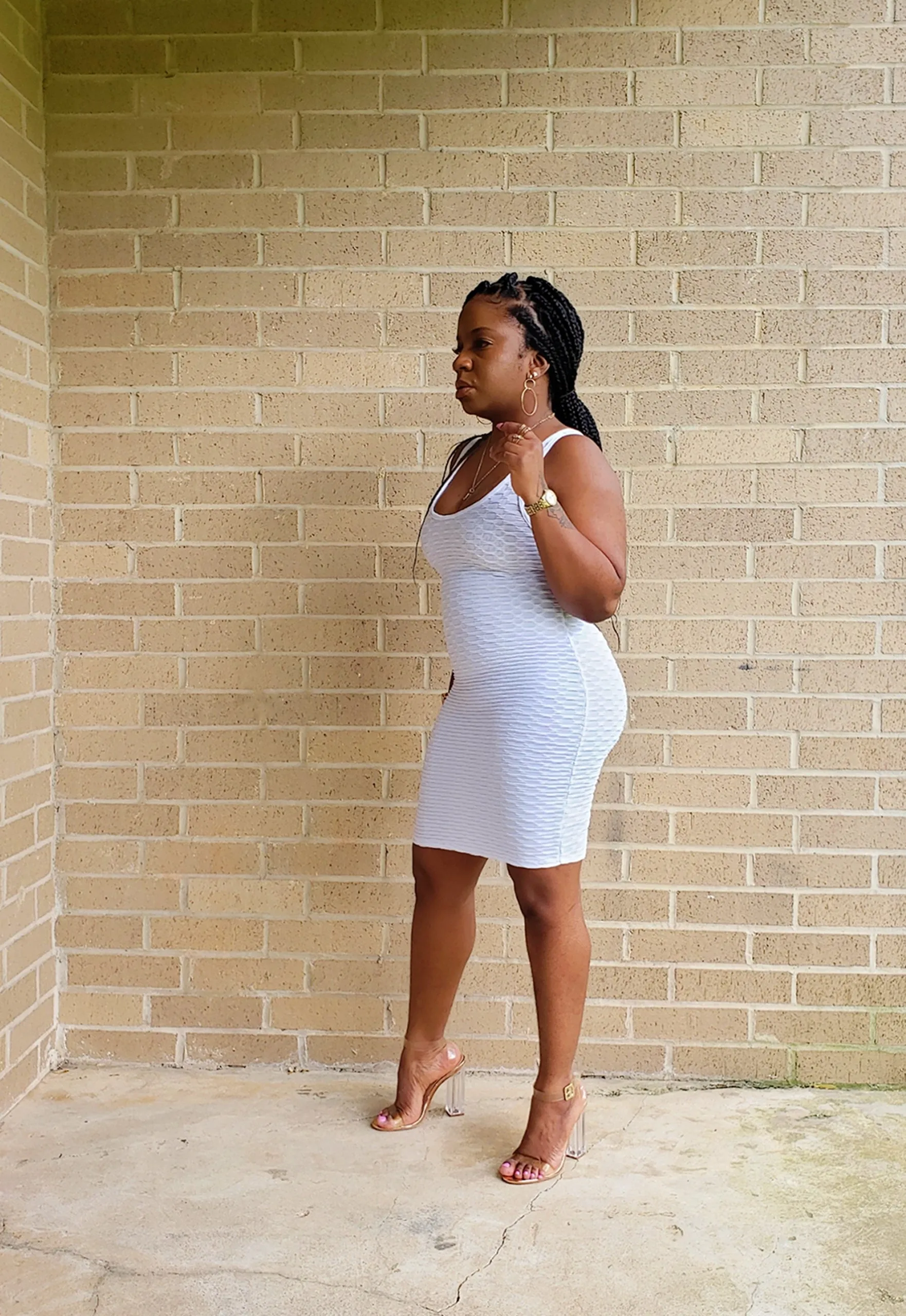 HONEYCOMB - Basic Mini Dress