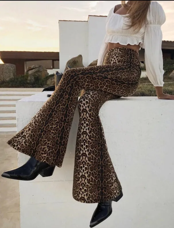 Hugh Leopard Pants