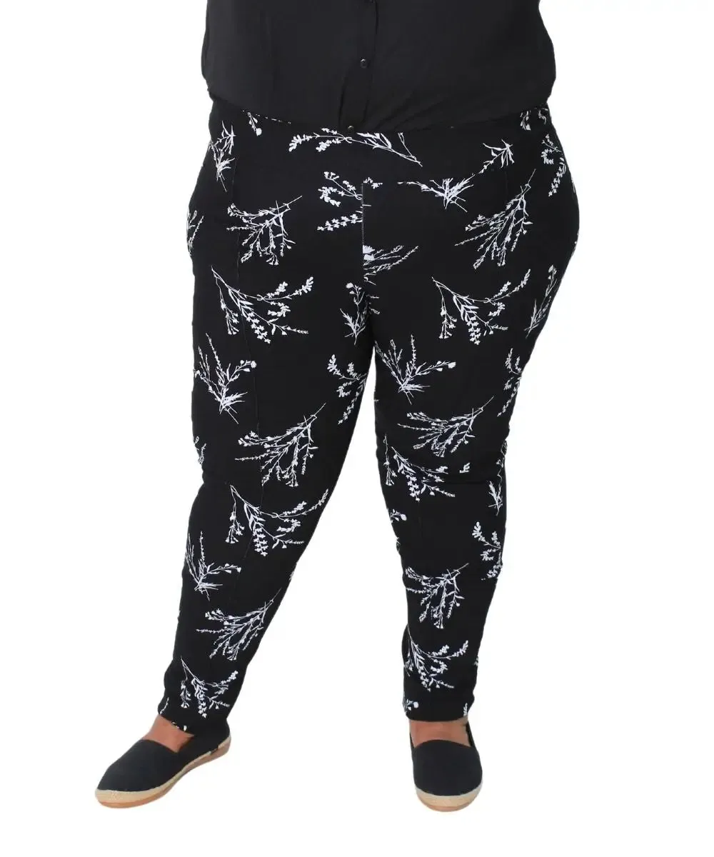 Ladies Printed Bengaline Pants