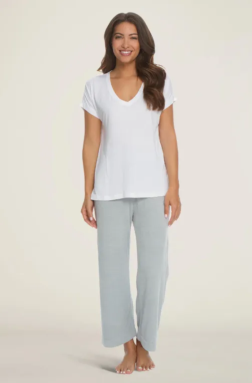 Malibu Collection Modal Boxy V-neck Tee