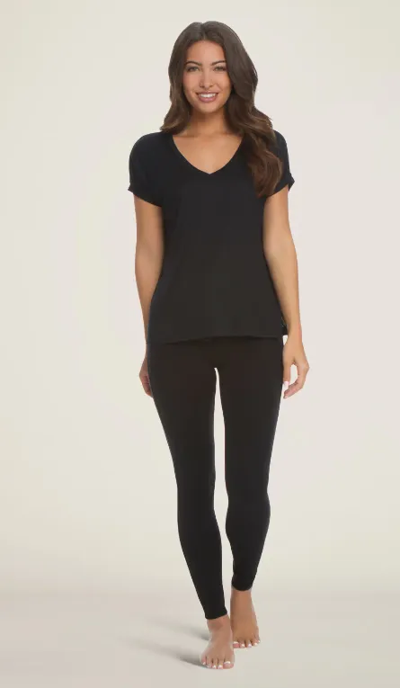 Malibu Collection Modal Boxy V-neck Tee