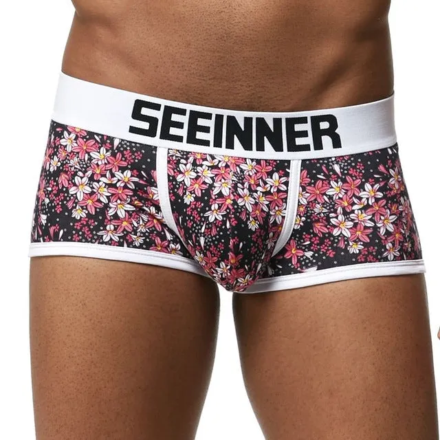 Men Underwear Brand Breathable Boxer shorts Printed Underpants