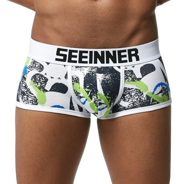 Men Underwear Brand Breathable Boxer shorts Printed Underpants