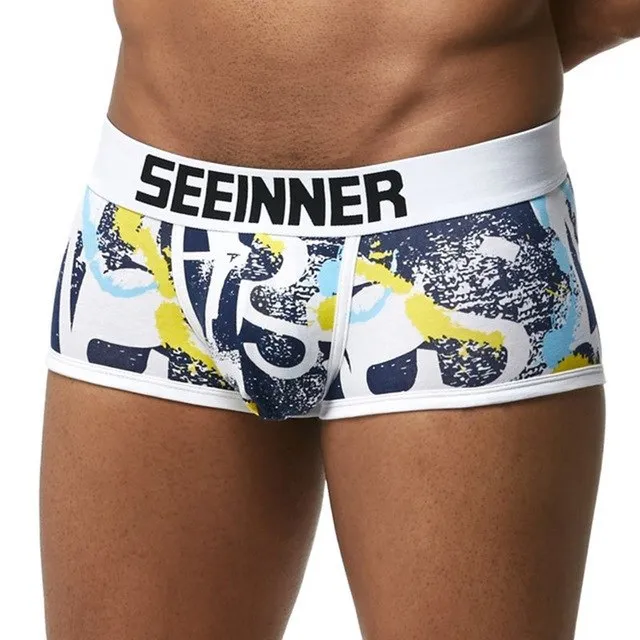 Men Underwear Brand Breathable Boxer shorts Printed Underpants