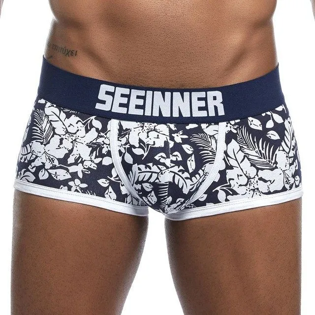 Men Underwear Brand Breathable Boxer shorts Printed Underpants