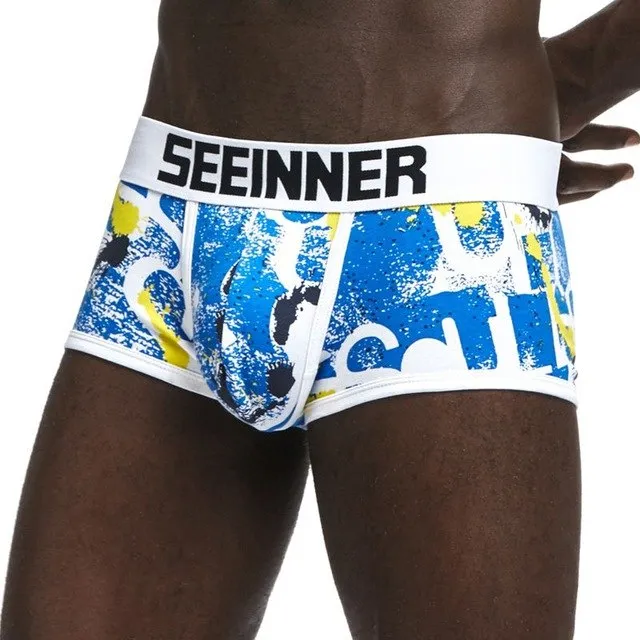 Men Underwear Brand Breathable Boxer shorts Printed Underpants