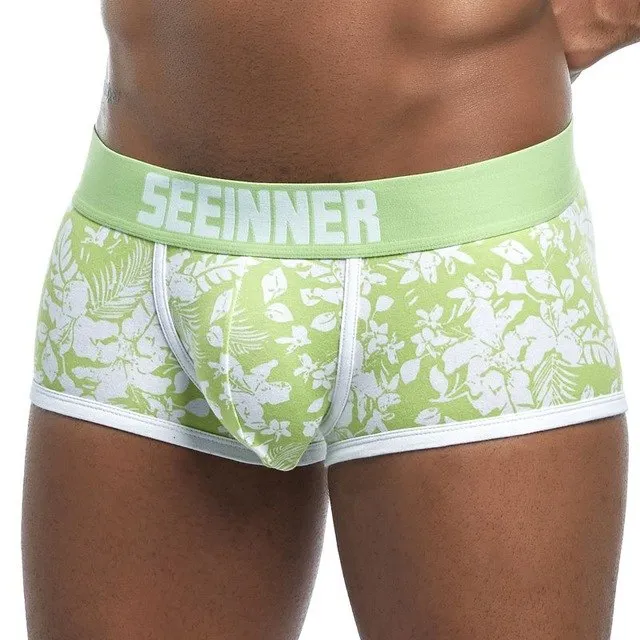 Men Underwear Brand Breathable Boxer shorts Printed Underpants