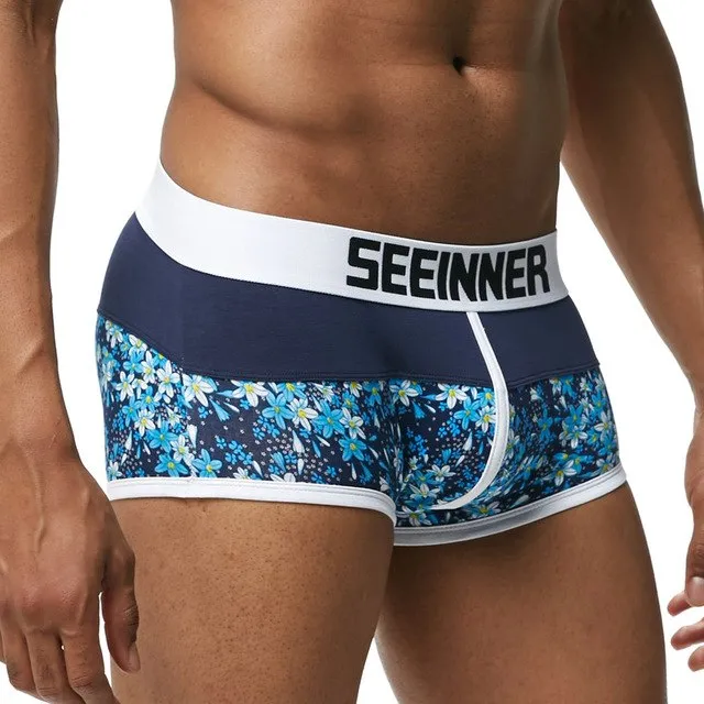 Men Underwear Brand Breathable Boxer shorts Printed Underpants