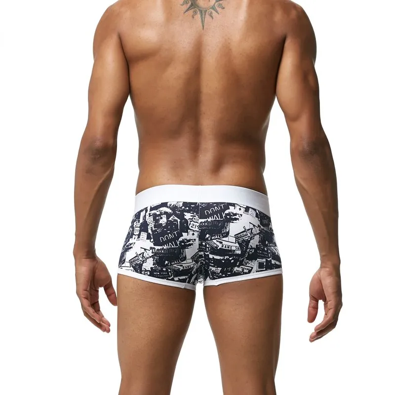 Men Underwear Brand Breathable Boxer shorts Printed Underpants