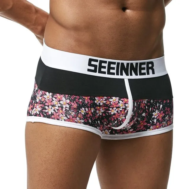 Men Underwear Brand Breathable Boxer shorts Printed Underpants