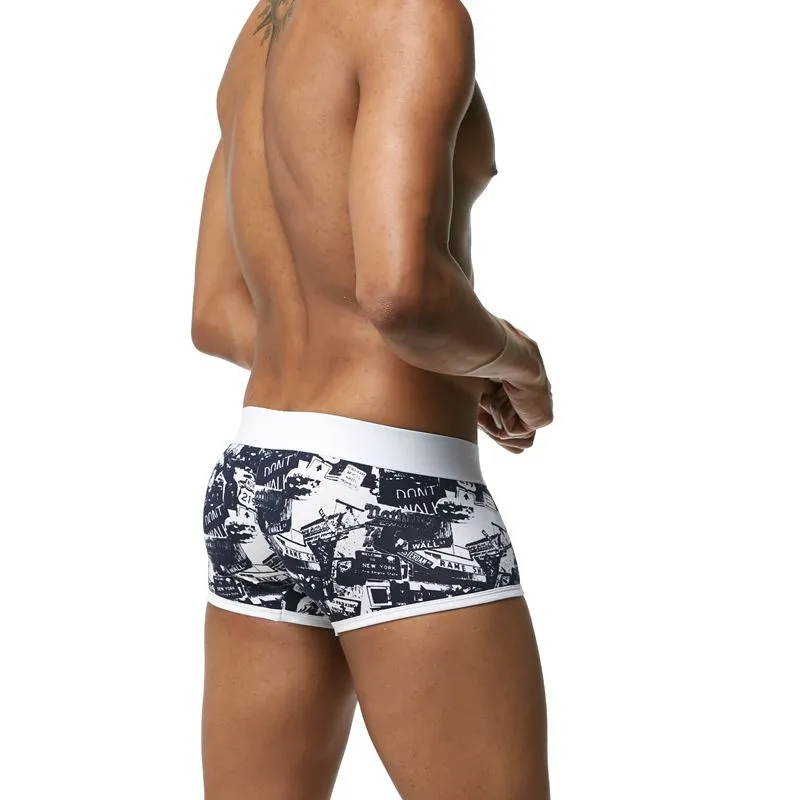 Men Underwear Brand Breathable Boxer shorts Printed Underpants