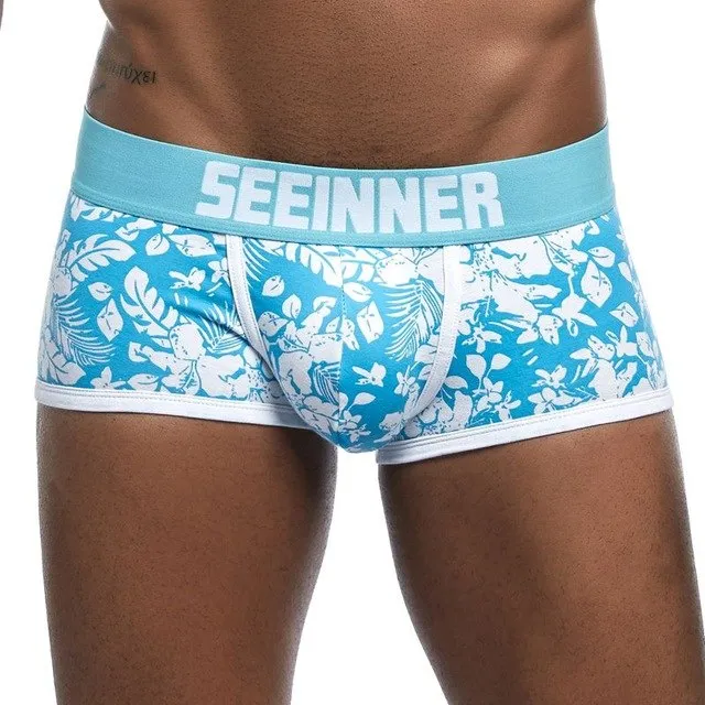 Men Underwear Brand Breathable Boxer shorts Printed Underpants