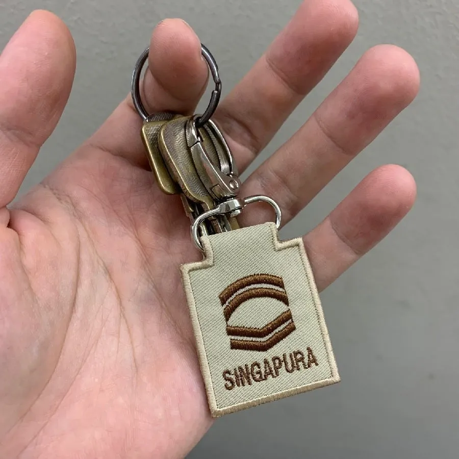 MINI SAF RANK KEYCHAIN - ME9 (OLIVE GREEN) (NEW)