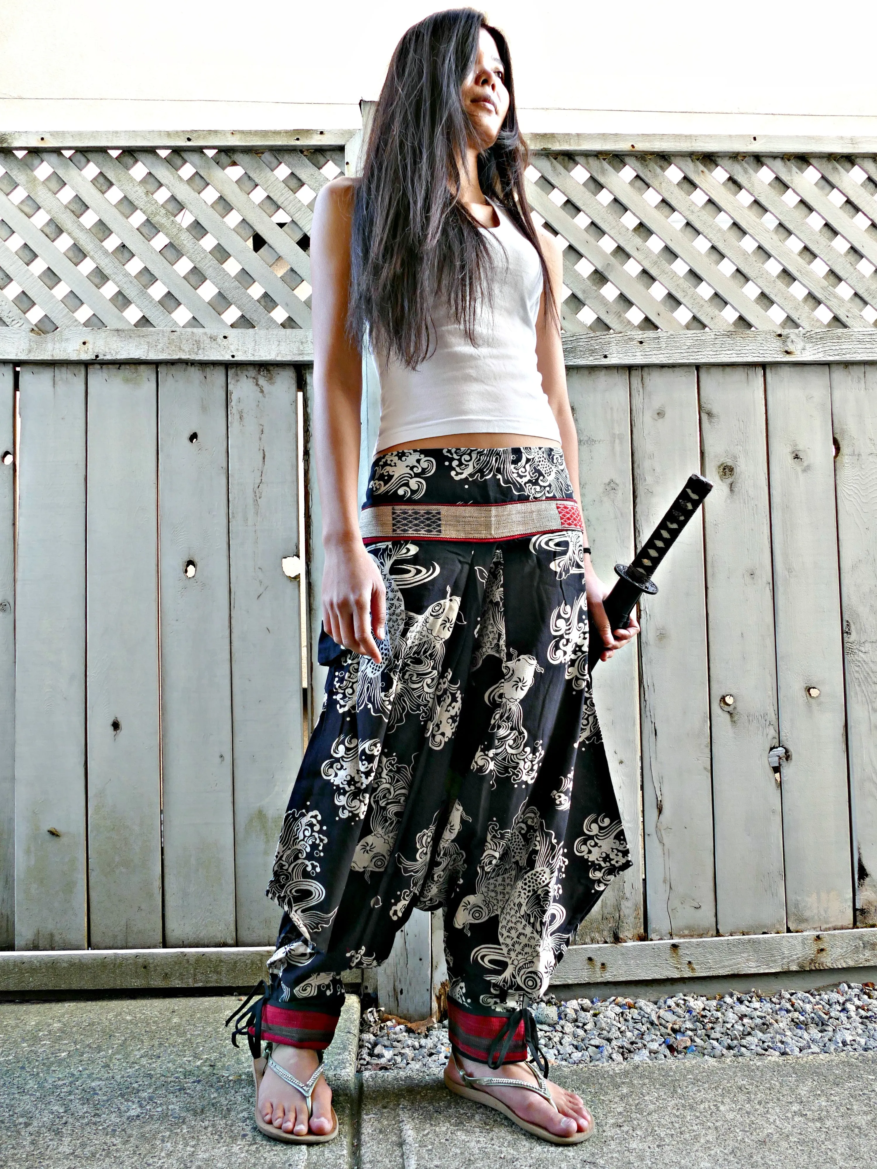 New Koi ART (BLACK) Tribal Warrior Pants