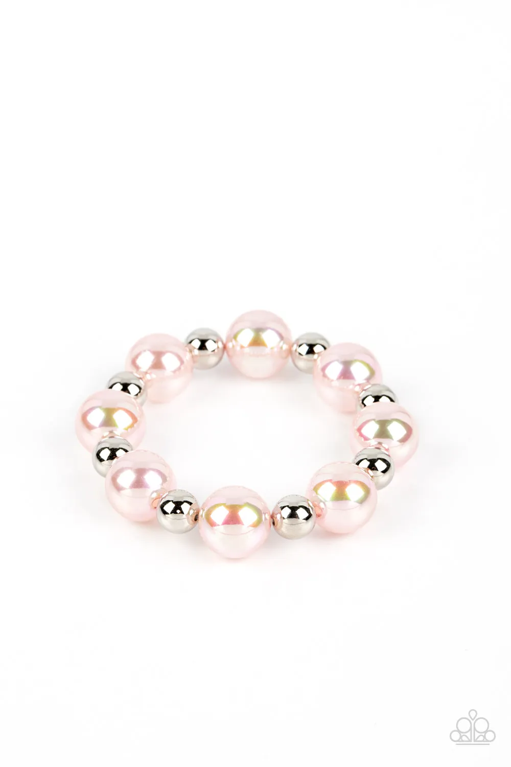 Paparazzi A DREAMSCAPE Come True - Pink Iridescent Pearls Bracelet