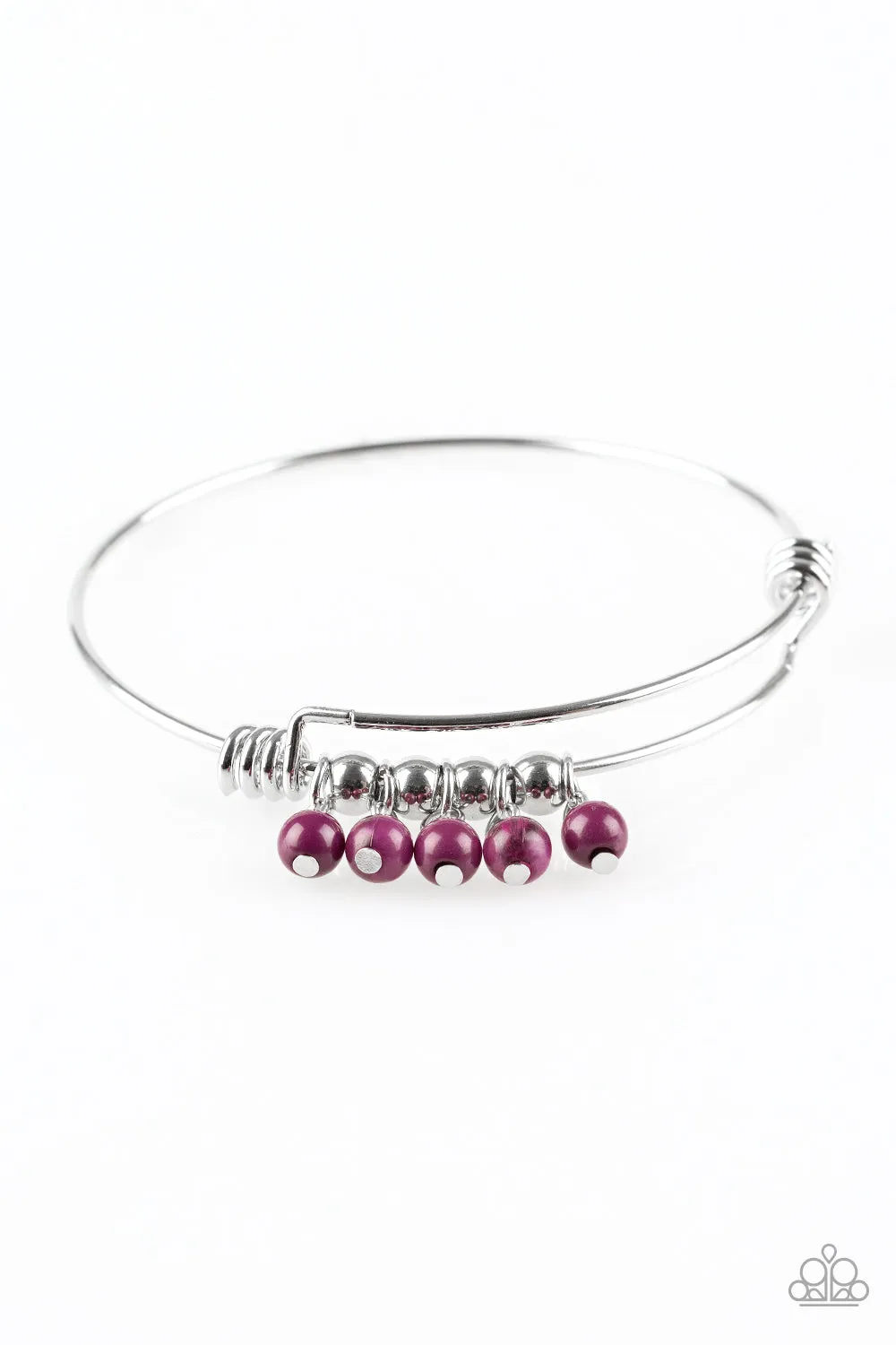 Paparazzi Accessories - All Roads Lead To ROAM - Purple Bead Bracelet