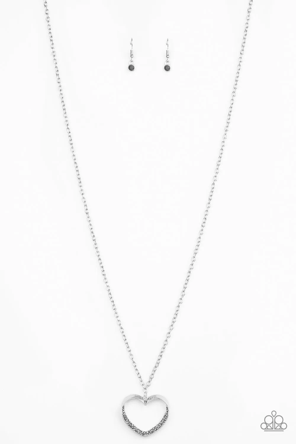 Paparazzi Accessories - Bighearted - Silver Necklace