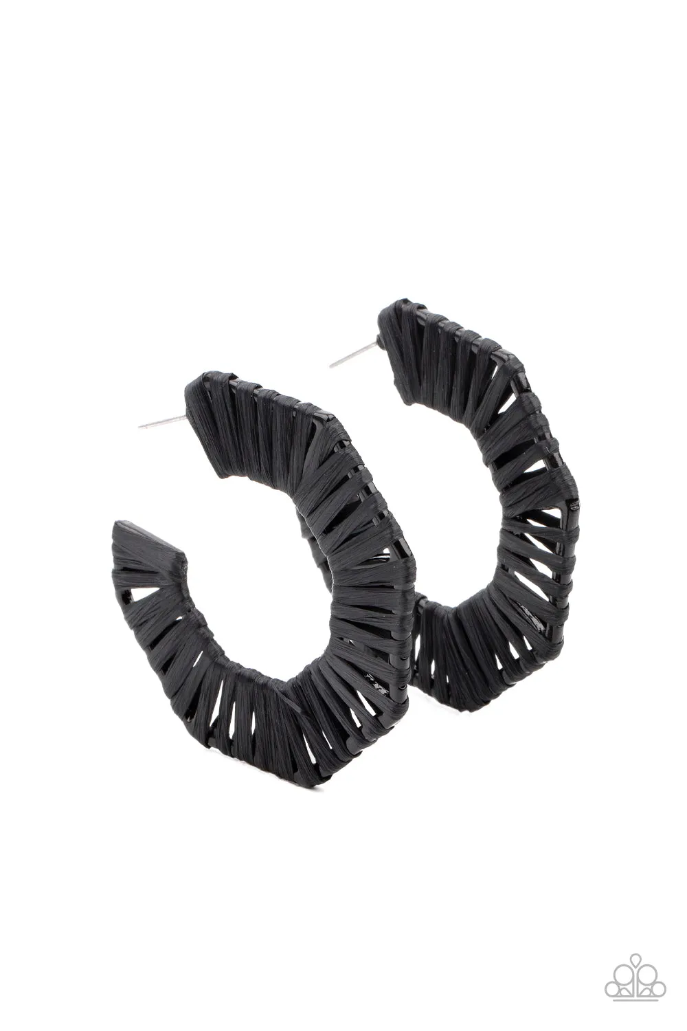 Paparazzi Accessories - Fabulously Fiesta - Black Earrings