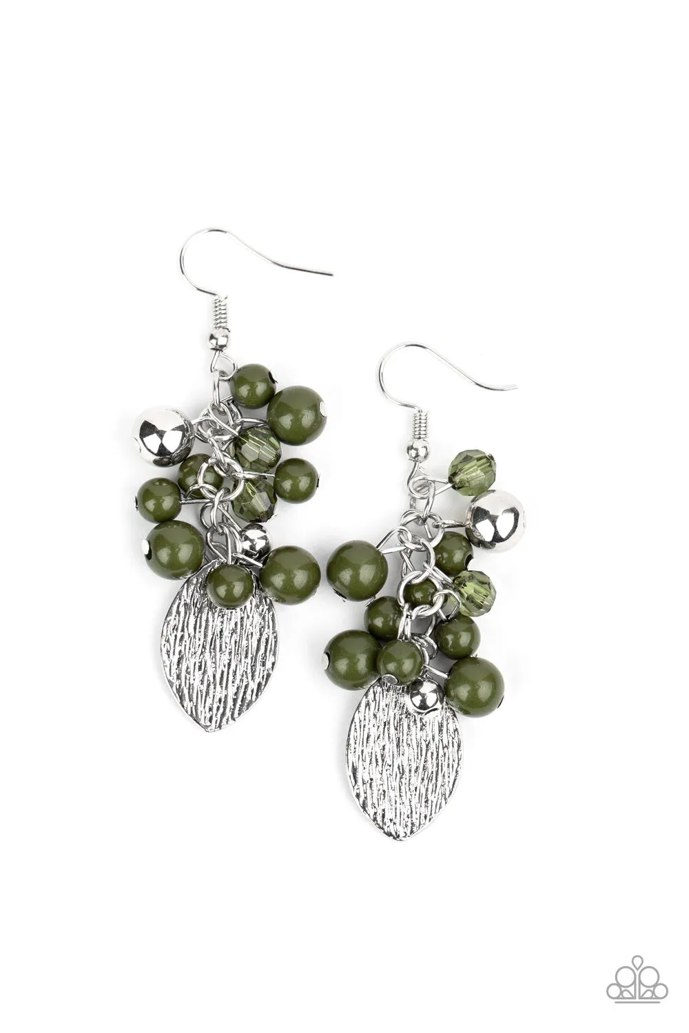 Paparazzi Accessories - Fruity Finesse - Green Earrings