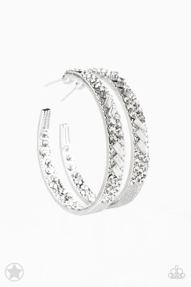 Paparazzi Accessories - Glitzy By Association - White Earrings