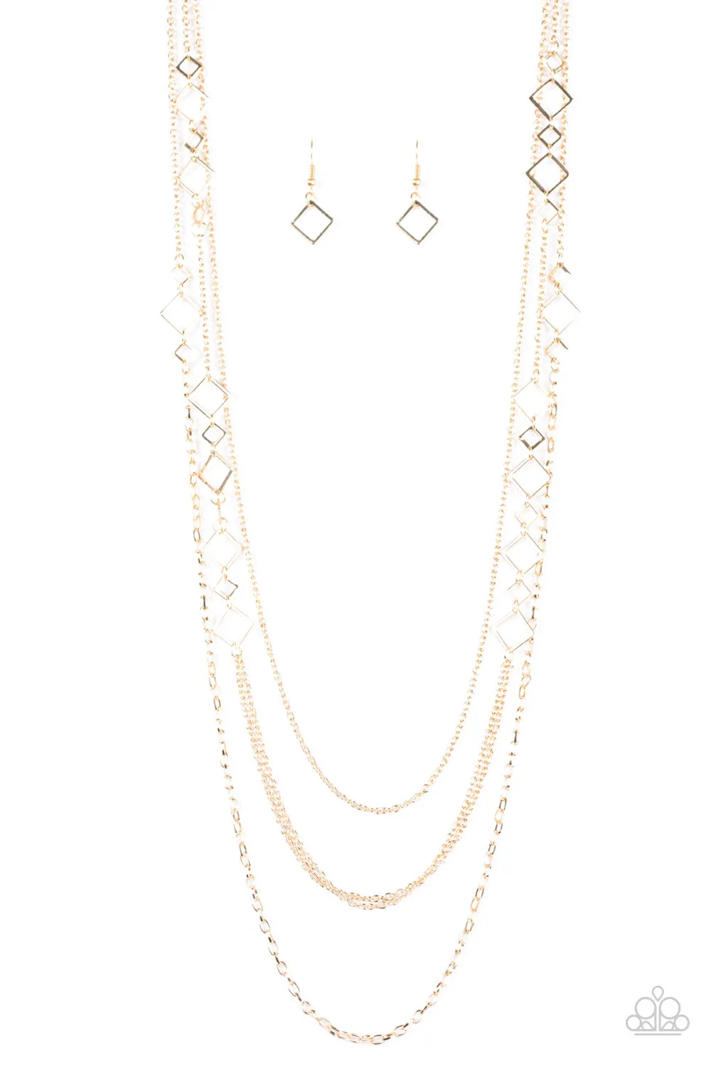 Paparazzi Accessories - Hey, Hot Shot - Gold Necklace