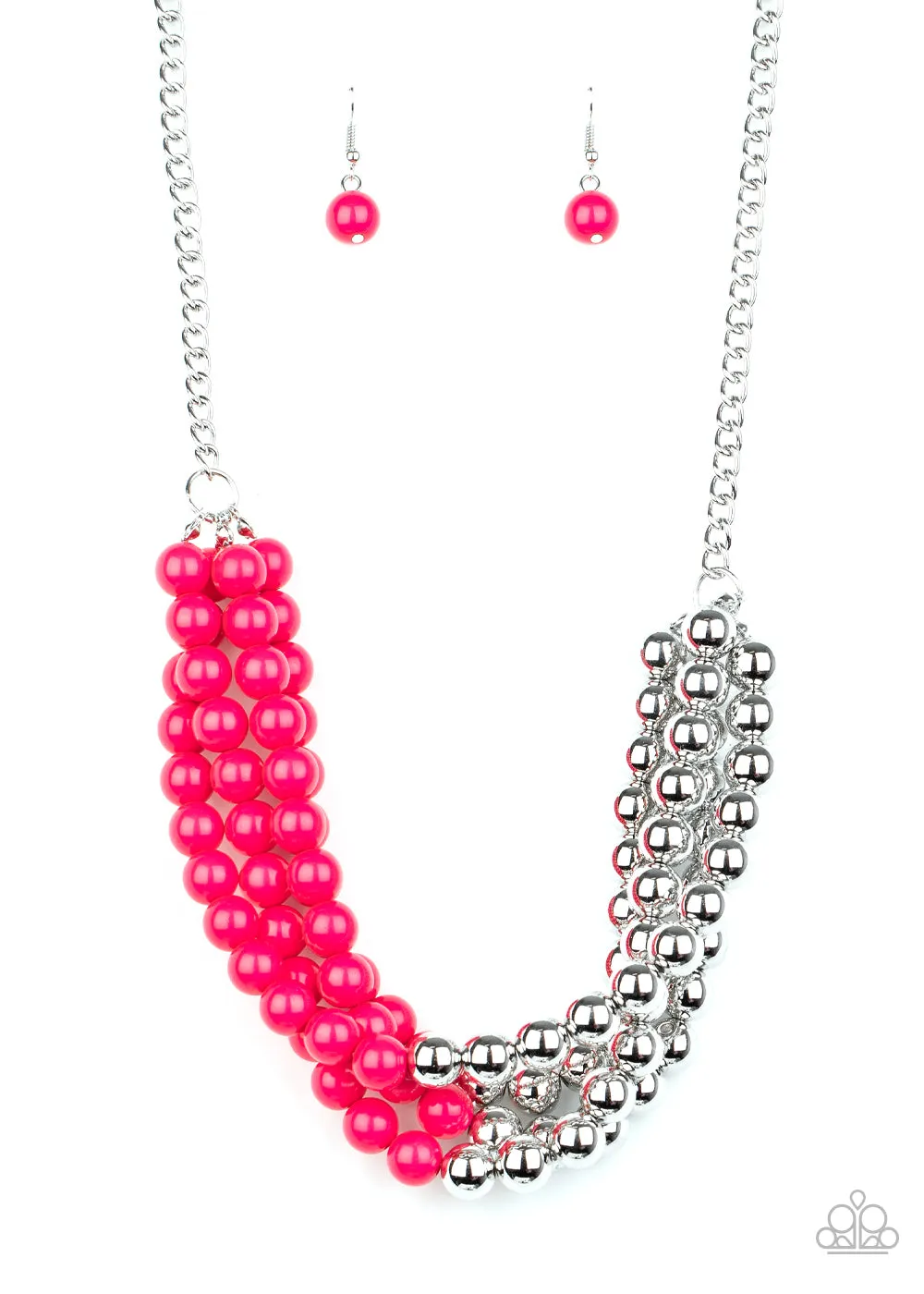 Paparazzi Accessories - Layer After Layer - Pink Necklace