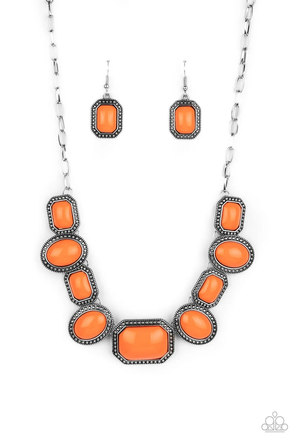 Paparazzi Accessories - Lets Get Loud - Orange Necklace