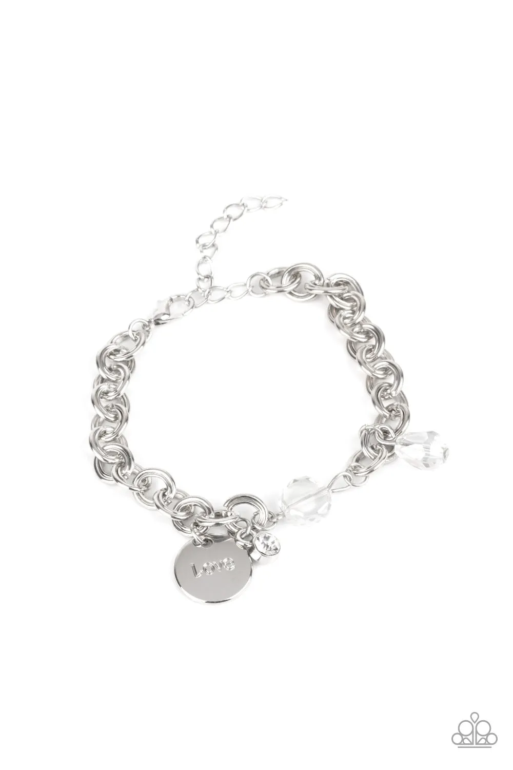 Paparazzi Accessories - Lovable Luster - White Bracelet